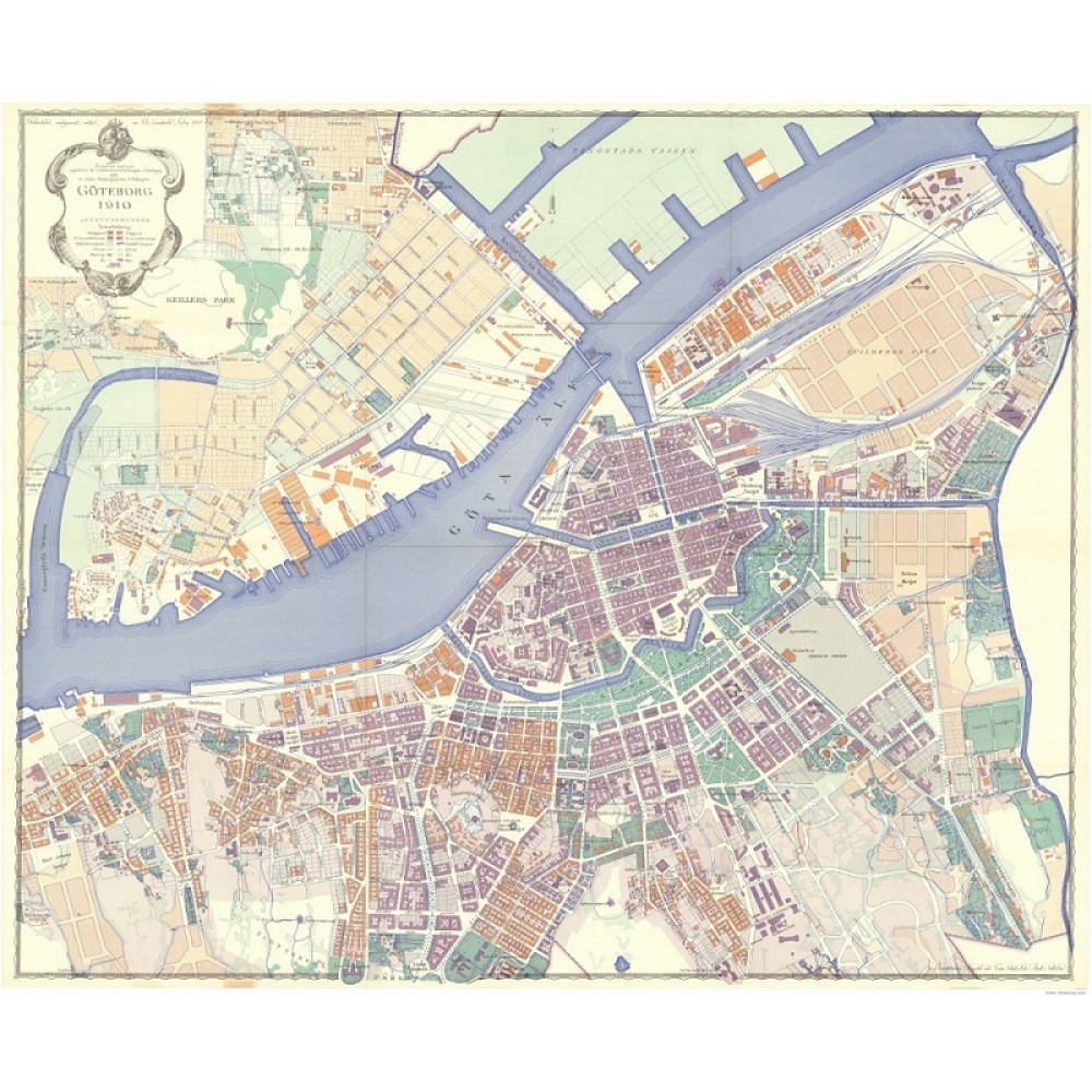 Köp Göteborg 1910 med snabb leverans - Kartbutiken.se